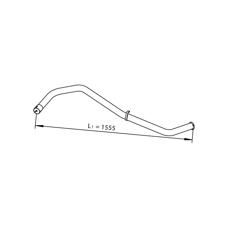 Tuyau d'échappement DINEX 28666