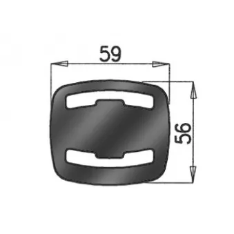 Anneau de fixation, silencieux DINEX 50809