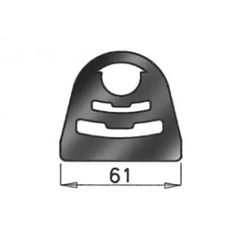 Anneau de fixation, silencieux DINEX 50985