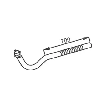 Tuyau d'échappement DINEX 52153