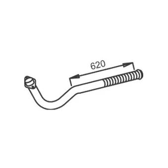 Tuyau d'échappement DINEX 52157