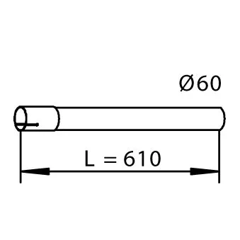 Tuyau d'échappement DINEX 53701