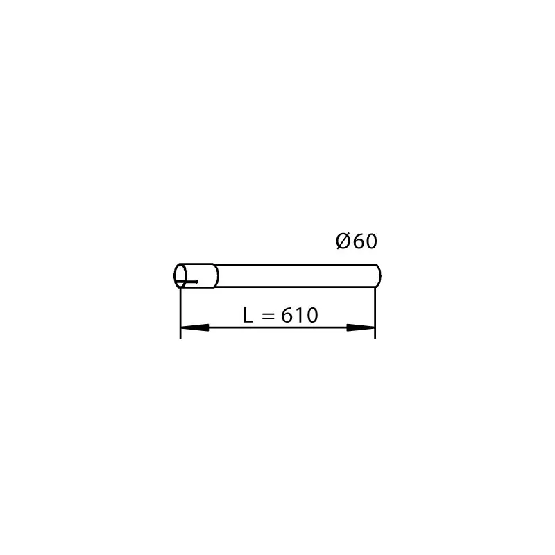Tuyau d'échappement DINEX 53701