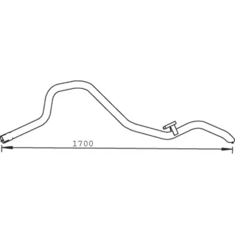 Tuyau d'échappement DINEX 54613