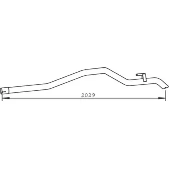 Tuyau d'échappement DINEX 54605