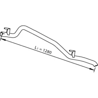 Tuyau d'échappement DINEX 56507