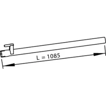 Tuyau d'échappement DINEX 56509