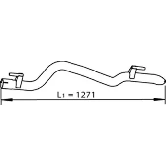 Tuyau d'échappement DINEX 56503