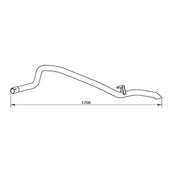 Tuyau d'échappement DINEX 56512