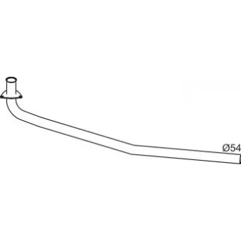 Tuyau d'échappement DINEX 64126