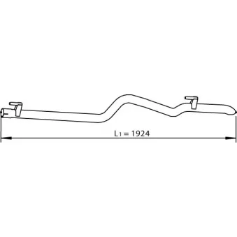 Tuyau d'échappement DINEX 56504