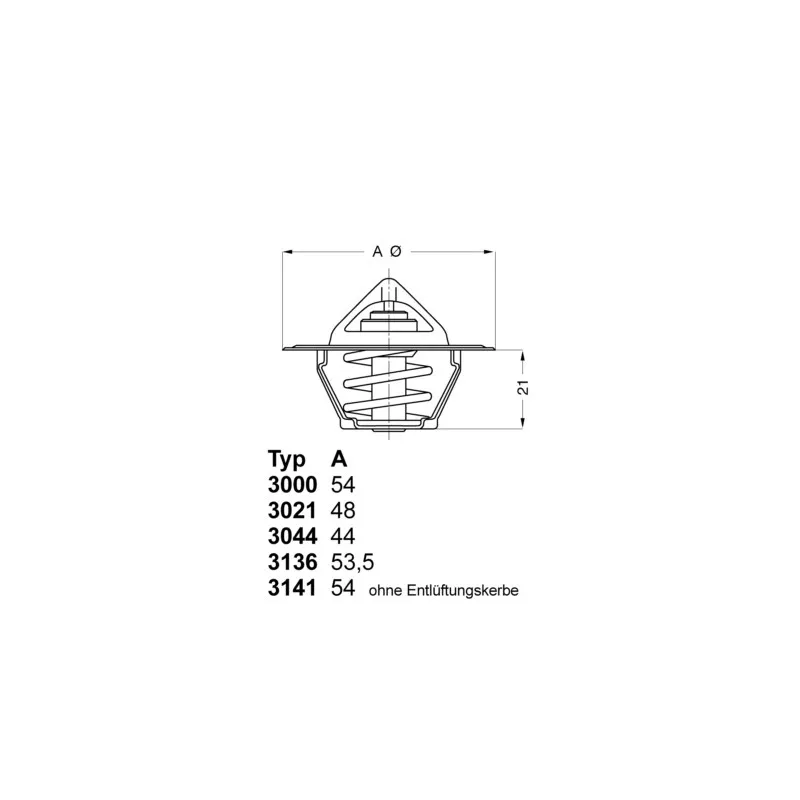 Thermostat d'eau WAHLER 3000.70