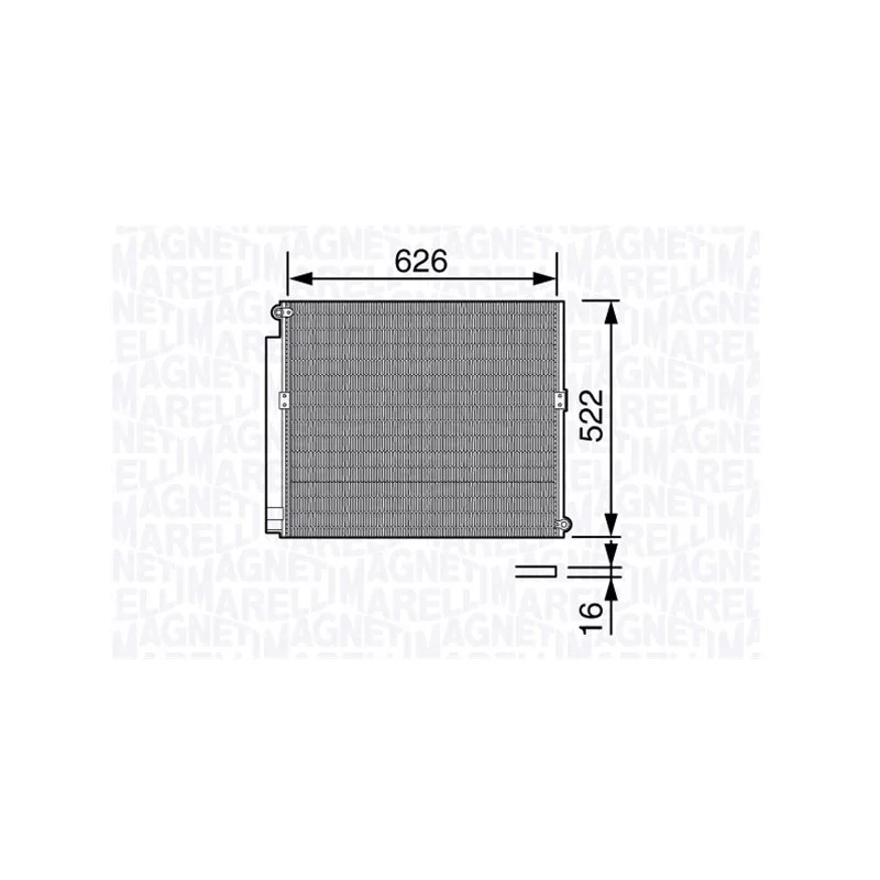 Condenseur, climatisation MAGNETI MARELLI 350203684000
