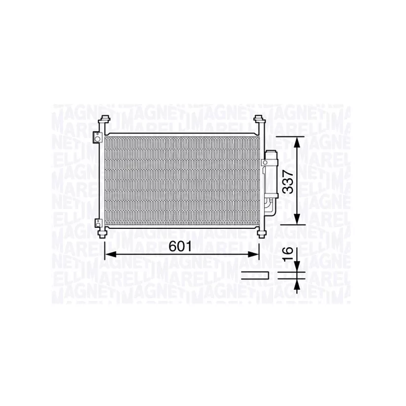 Condenseur, climatisation MAGNETI MARELLI 350203664000