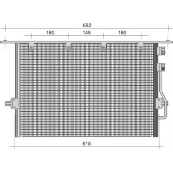 Condenseur, climatisation MAGNETI MARELLI 350203494000