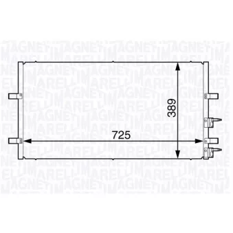 Condenseur, climatisation MAGNETI MARELLI 350203730000