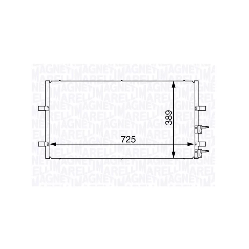 Condenseur, climatisation MAGNETI MARELLI 350203730000