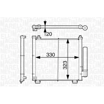 Condenseur, climatisation MAGNETI MARELLI 350203630000