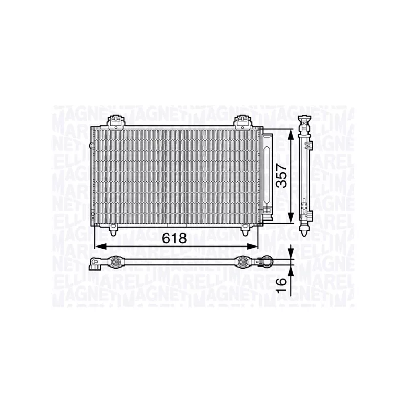 Condenseur, climatisation MAGNETI MARELLI 350203675000