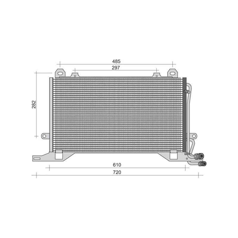 Condenseur, climatisation MAGNETI MARELLI 350203495000