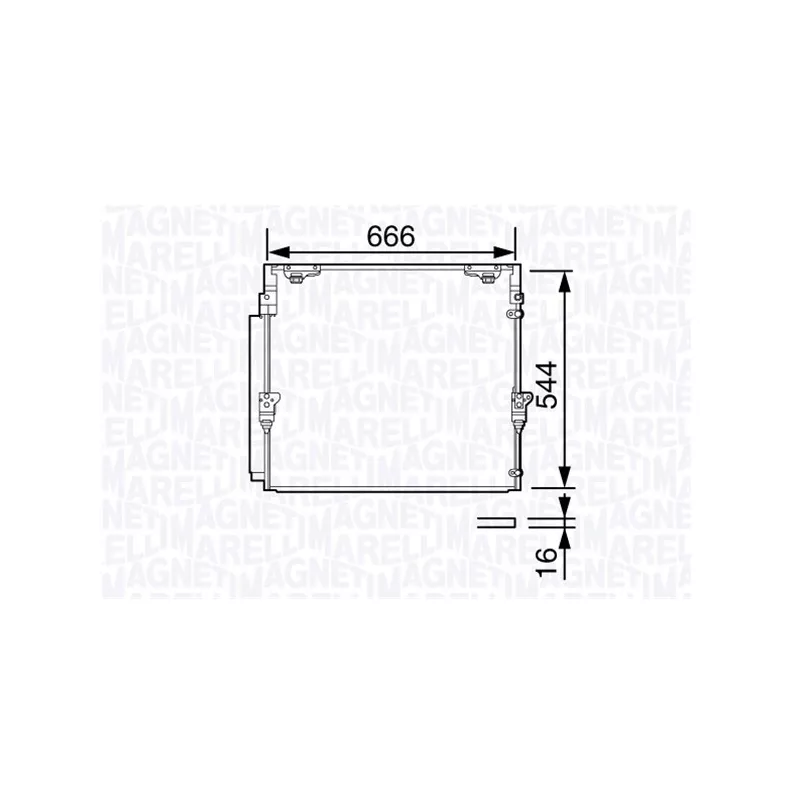 Condenseur, climatisation MAGNETI MARELLI 350203693000