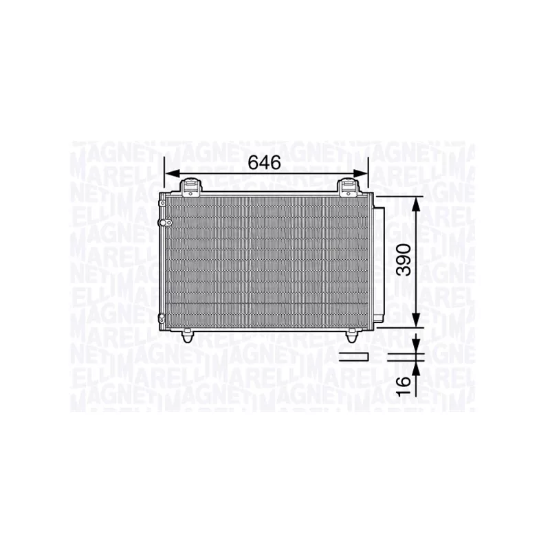 Condenseur, climatisation MAGNETI MARELLI 350203686000