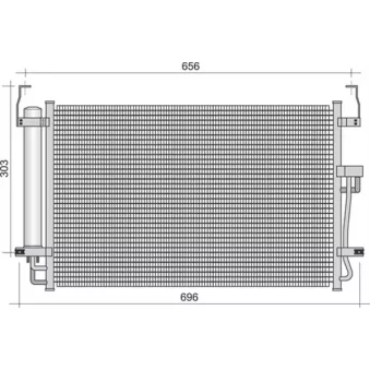 Condenseur, climatisation MAGNETI MARELLI 350203429000