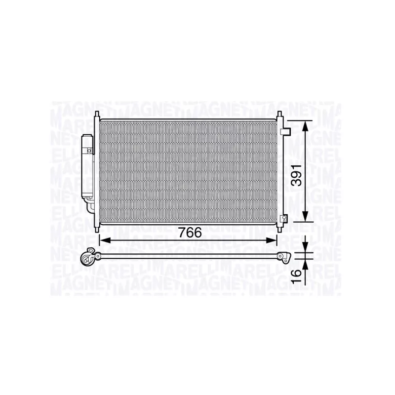 Condenseur, climatisation MAGNETI MARELLI 350203661000