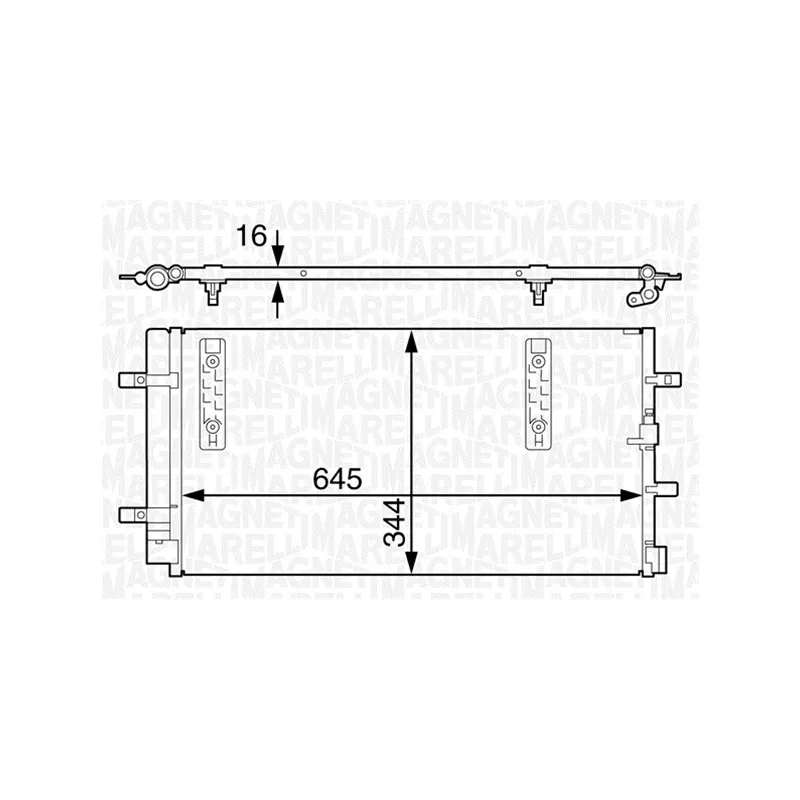 Condenseur, climatisation MAGNETI MARELLI 350203632000