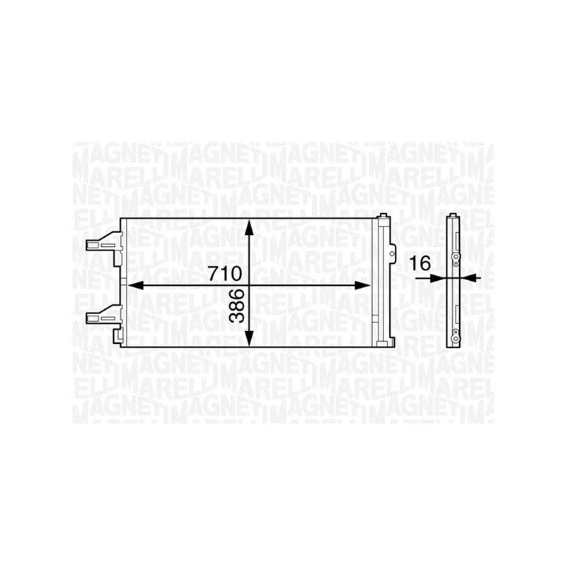 Condenseur, climatisation MAGNETI MARELLI 350203622000