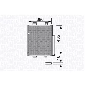 Condenseur, climatisation MAGNETI MARELLI 350203653000