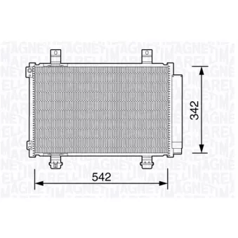 Condenseur, climatisation MAGNETI MARELLI 350203673000