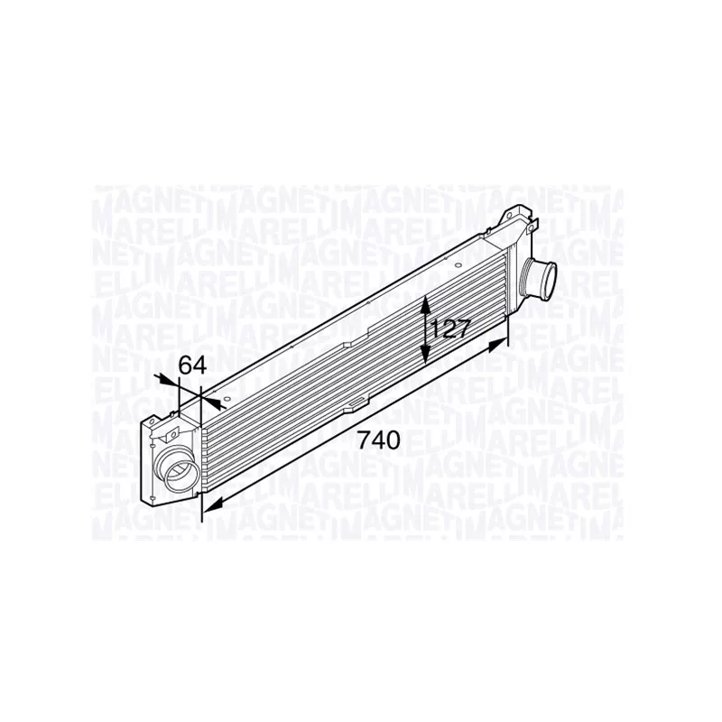Intercooler, échangeur MAGNETI MARELLI 351319201990