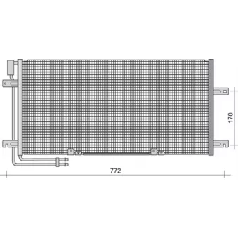 Condenseur, climatisation MAGNETI MARELLI 350203477000
