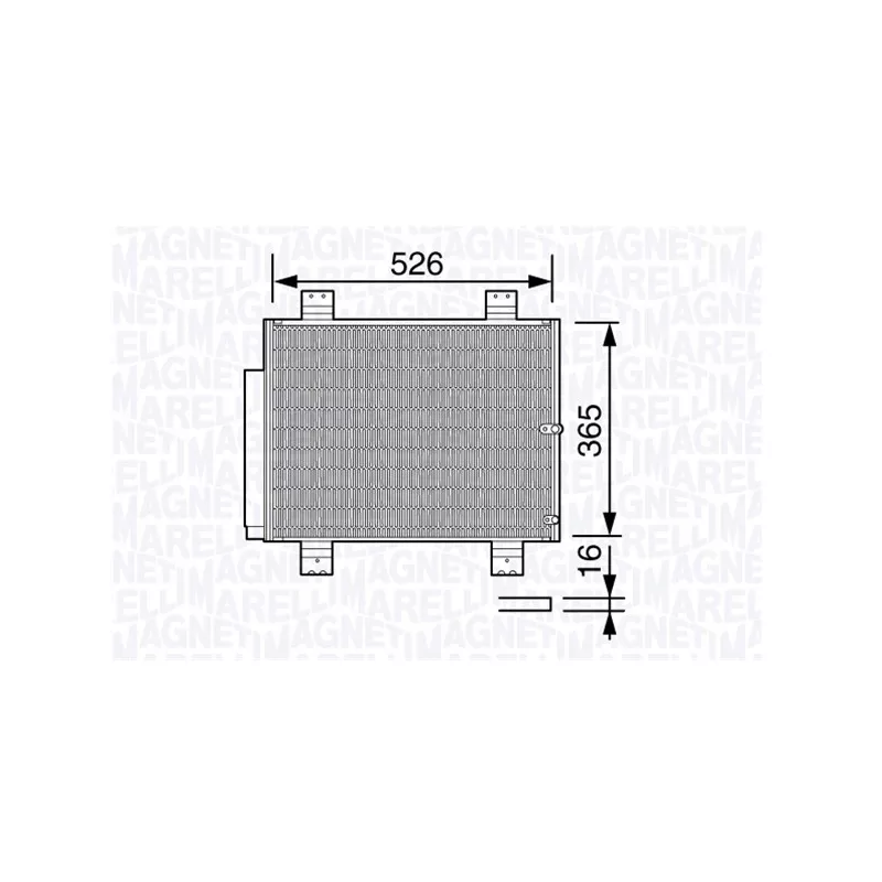 Condenseur, climatisation MAGNETI MARELLI 350203654000