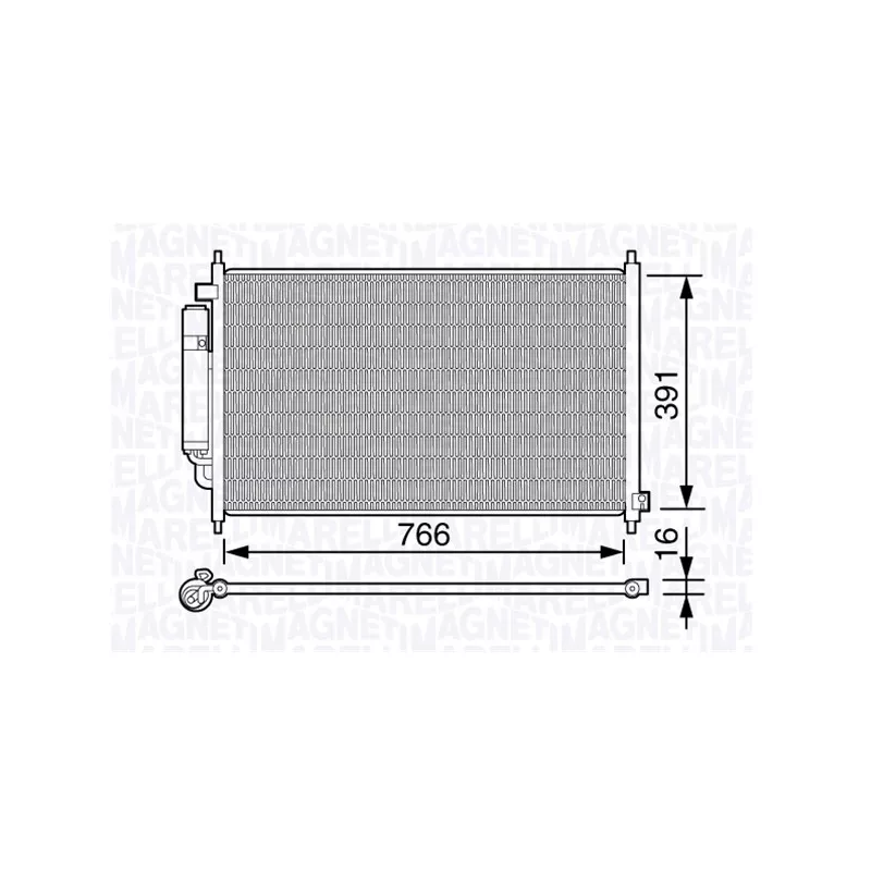 Condenseur, climatisation MAGNETI MARELLI 350203662000
