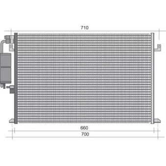 Condenseur, climatisation MAGNETI MARELLI 350203426000