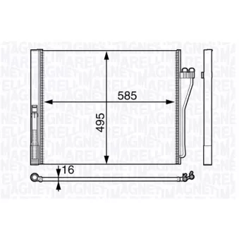 Condenseur, climatisation MAGNETI MARELLI 350203717000