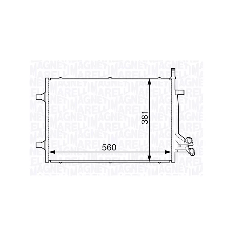 Condenseur, climatisation MAGNETI MARELLI 350203729000