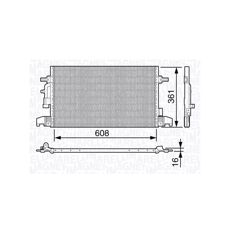 Condenseur, climatisation MAGNETI MARELLI 350203641000