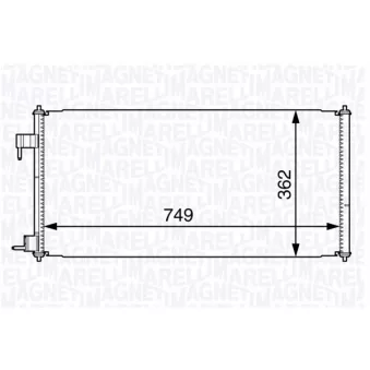 Condenseur, climatisation MAGNETI MARELLI 350203727000