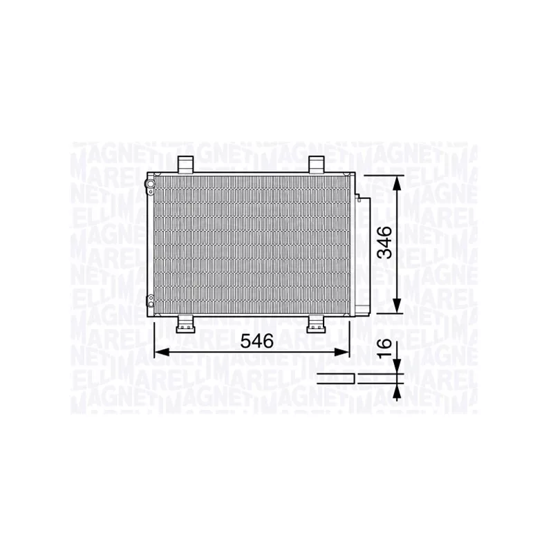 Condenseur, climatisation MAGNETI MARELLI 350203672000
