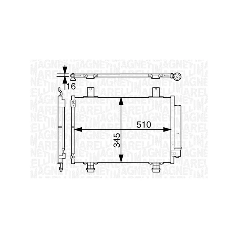 Condenseur, climatisation MAGNETI MARELLI 350203631000