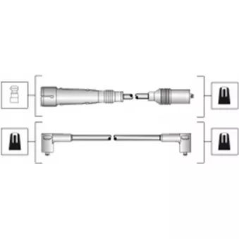 Kit de câbles d'allumage MAGNETI MARELLI 941318111283