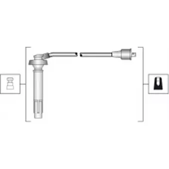 Kit de câbles d'allumage MAGNETI MARELLI 941318111310