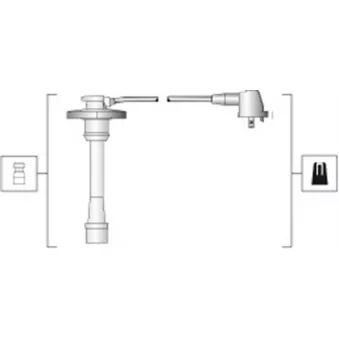 Kit de câbles d'allumage MAGNETI MARELLI