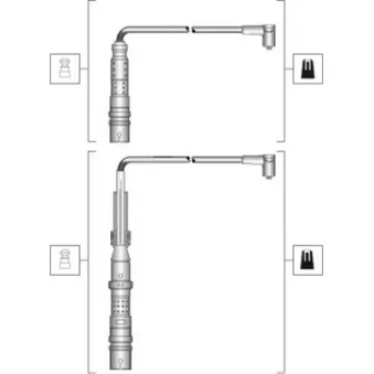 Kit de câbles d'allumage MAGNETI MARELLI 941318111297