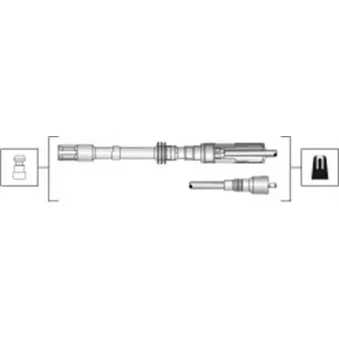 Kit de câbles d'allumage MAGNETI MARELLI 941318111275
