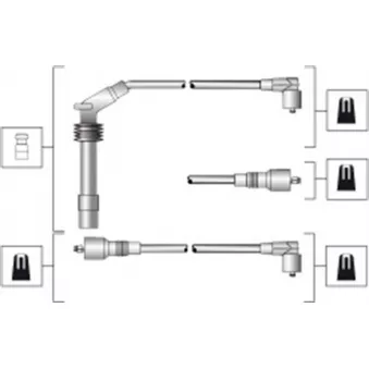 Kit de câbles d'allumage MAGNETI MARELLI 941318111281