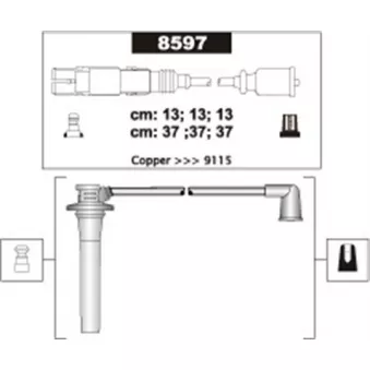 Kit de câbles d'allumage MAGNETI MARELLI 941318111303
